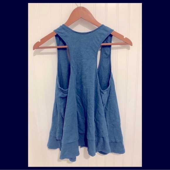 Elizabeth & James “Frances” Lace Up Top,, Blue, Medium, EUC - Picture 2 of 8